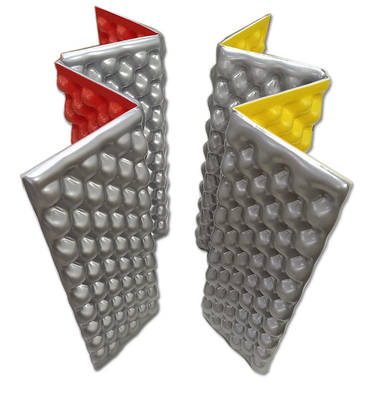 Voorraad Vochtbestendig Buiten Opvouwbaar IXPE Foam Matten Accordeon Type Met Elastiek Gordel Compact matras