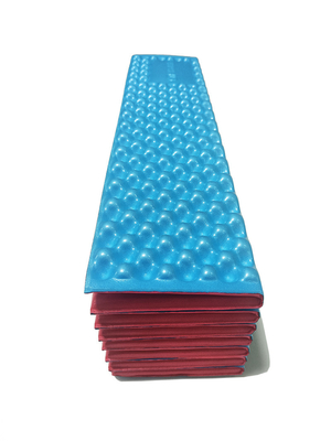 Voorraad Vochtbestendig Buiten Opvouwbaar IXPE Foam Matten Accordeon Type Met Elastiek Gordel Compact matras