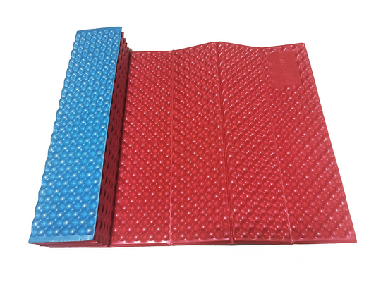 Voorraad Vochtbestendig Buiten Opvouwbaar IXPE Foam Matten Accordeon Type Met Elastiek Gordel Compact matras