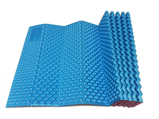 Voorraad Vochtbestendig Buiten Opvouwbaar IXPE Foam Matten Accordeon Type Met Elastiek Gordel Compact matras