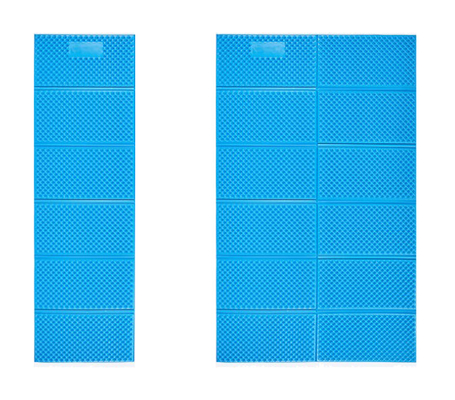 Waterdicht dubbel opvouwbaar slaapmatten Aluminium film gesloten cel schuim slaappad voor kamperen 2 persoon