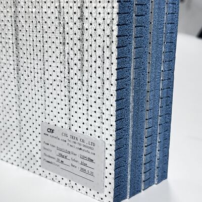 Hoogwaardig polyolefin (PO) schuim met halfopen cellen akoestisch schuim met aluminiumfolie en lijm PO