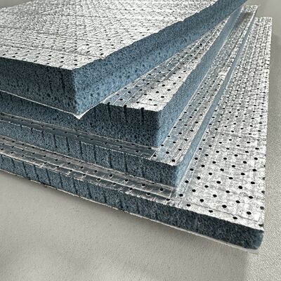 Semi-opencellig polyolefine PO-akoestisch schuim met aluminiumfolielaag en zelfklevende achterkant Premium geluidsreducerende isolatieplaten Brandbestendig en eenvoudig te installeren voor ventilatiesystemen