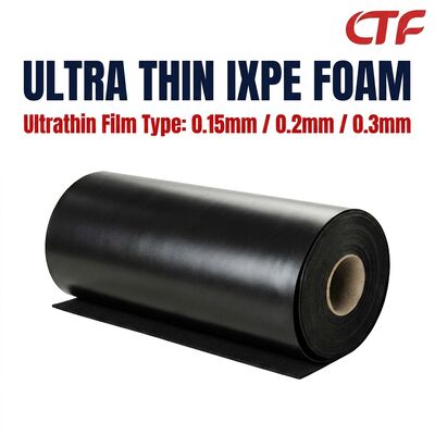 0.15mm 0.2mm 0.3mm Dun IXPE schuimrollen Gum backed waterdicht isolatiemateriaal voor tapes en elektronische toepassingen