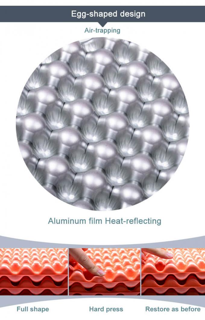 Groothandel Dubbelvouwbare slaapmatten Witte aluminium film gesloten cel IXPE XPE schuim slaappad voor waterdicht kamperen 2 personen 4