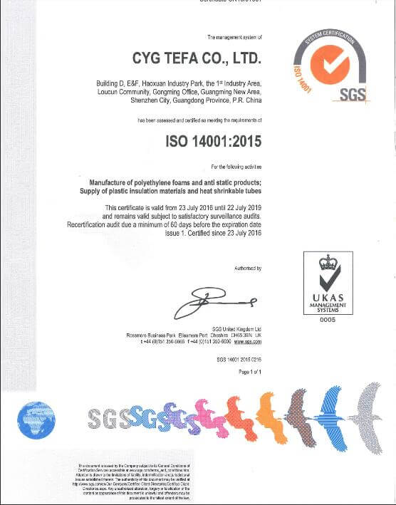 Door elkaar gekoppeld gesloten cel polyolefin schuim XPE / IXPE thermische isolatie plaat voor de bouw en HVAC 23